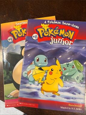 Pokemon Junior Red Blue Yellow Cover Set like New # 8 #9